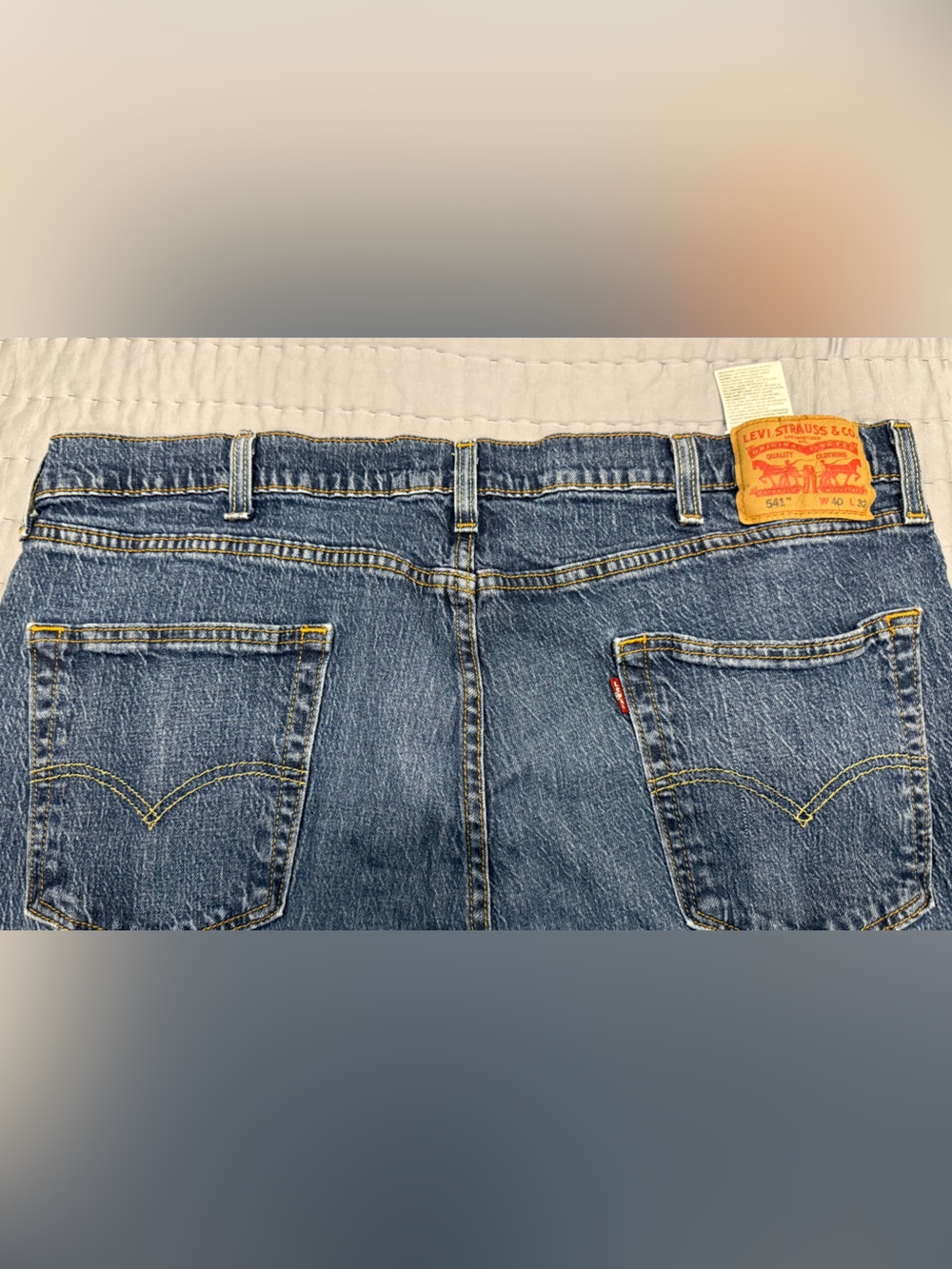 Levi's Mens 541 Blue Denim Jeans - Classic Back Pocket Style